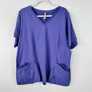 Wink purple scrub top size 2x